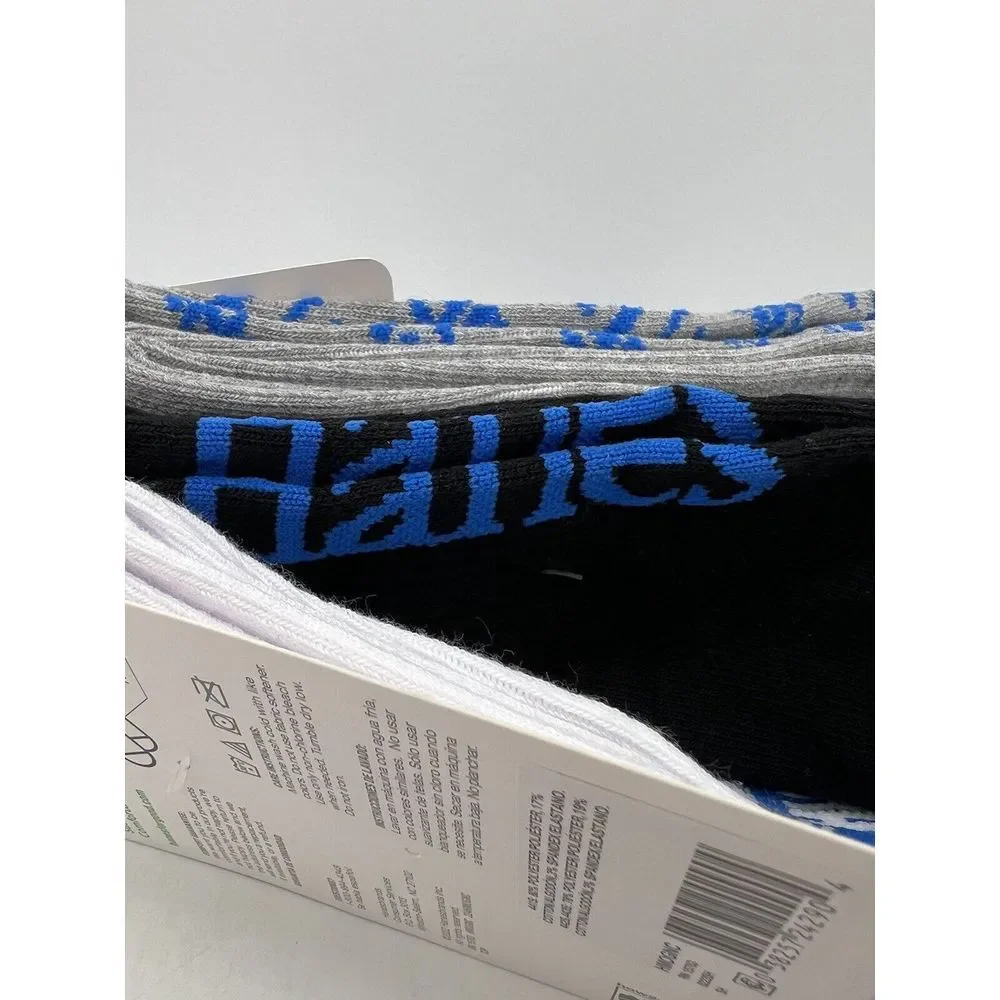 Hanes Men's Limited Edition Crew Socks, 4 Pack - Size 6-12 - Gray, Wht, Blk #164